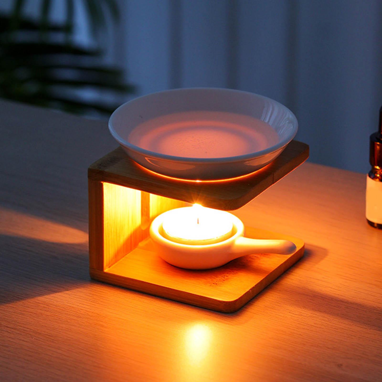 Candle Making Essential Oil - Brûleur d'huiles essentielles en bois, diffuseur