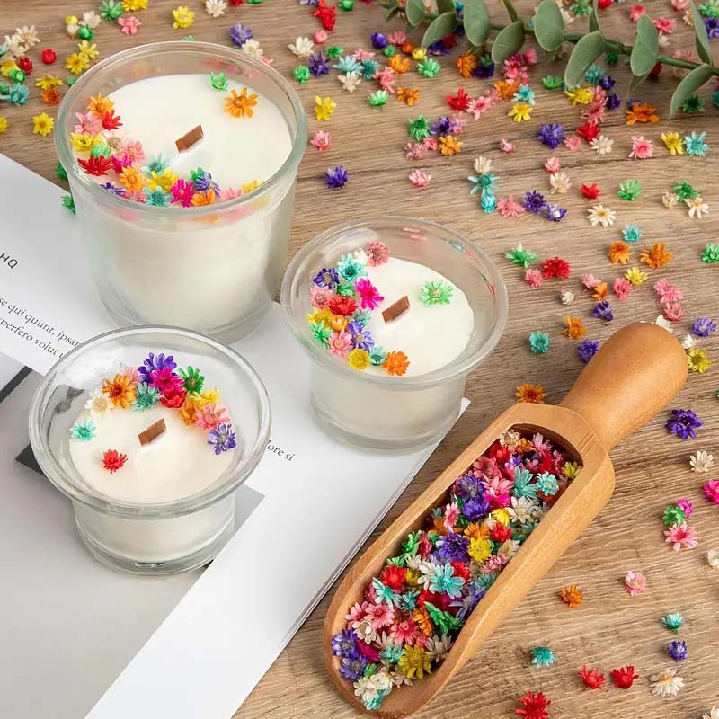 Soy Wax Pillar Blend - Fleur colorée mixte pour moulage d'avertissement,
