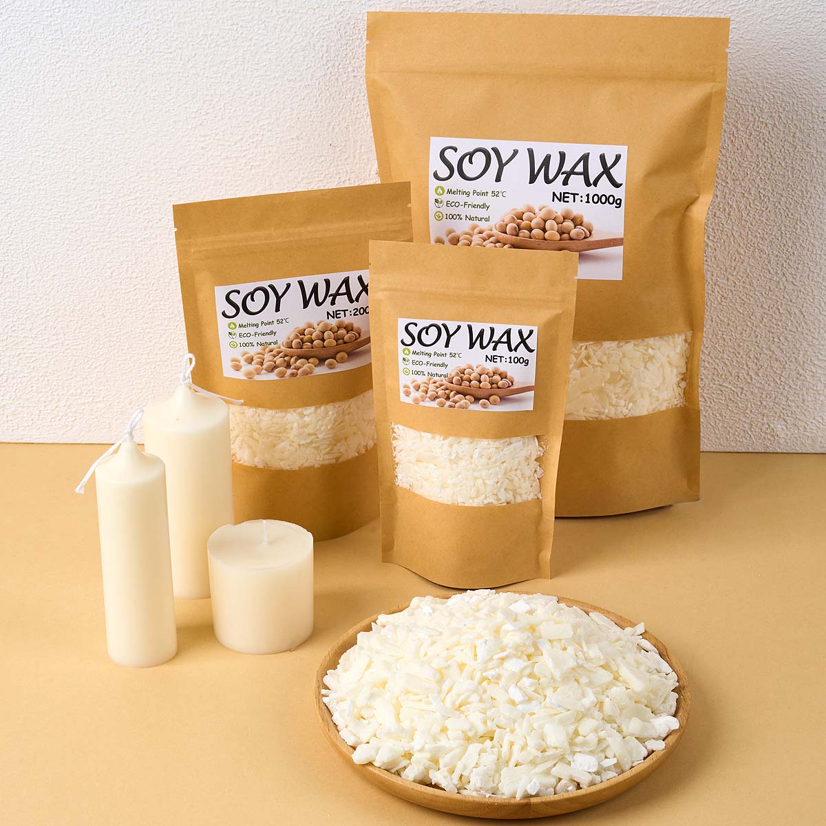 Soy Wax Pillar Blend - Cire de soja blanche Pure de
