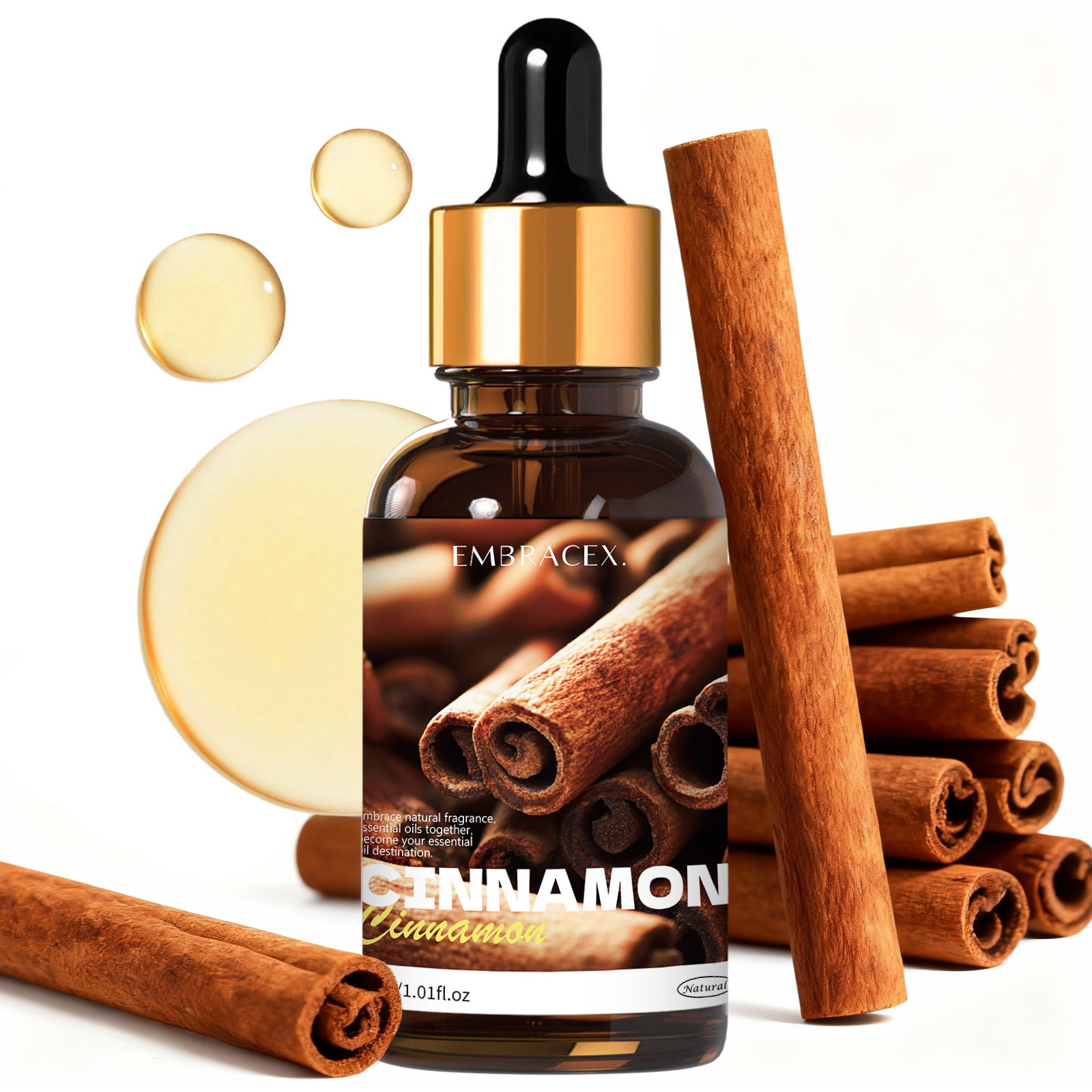 Candle Making Essential Oil - Huile essentielle de cannelle pure 30ml,