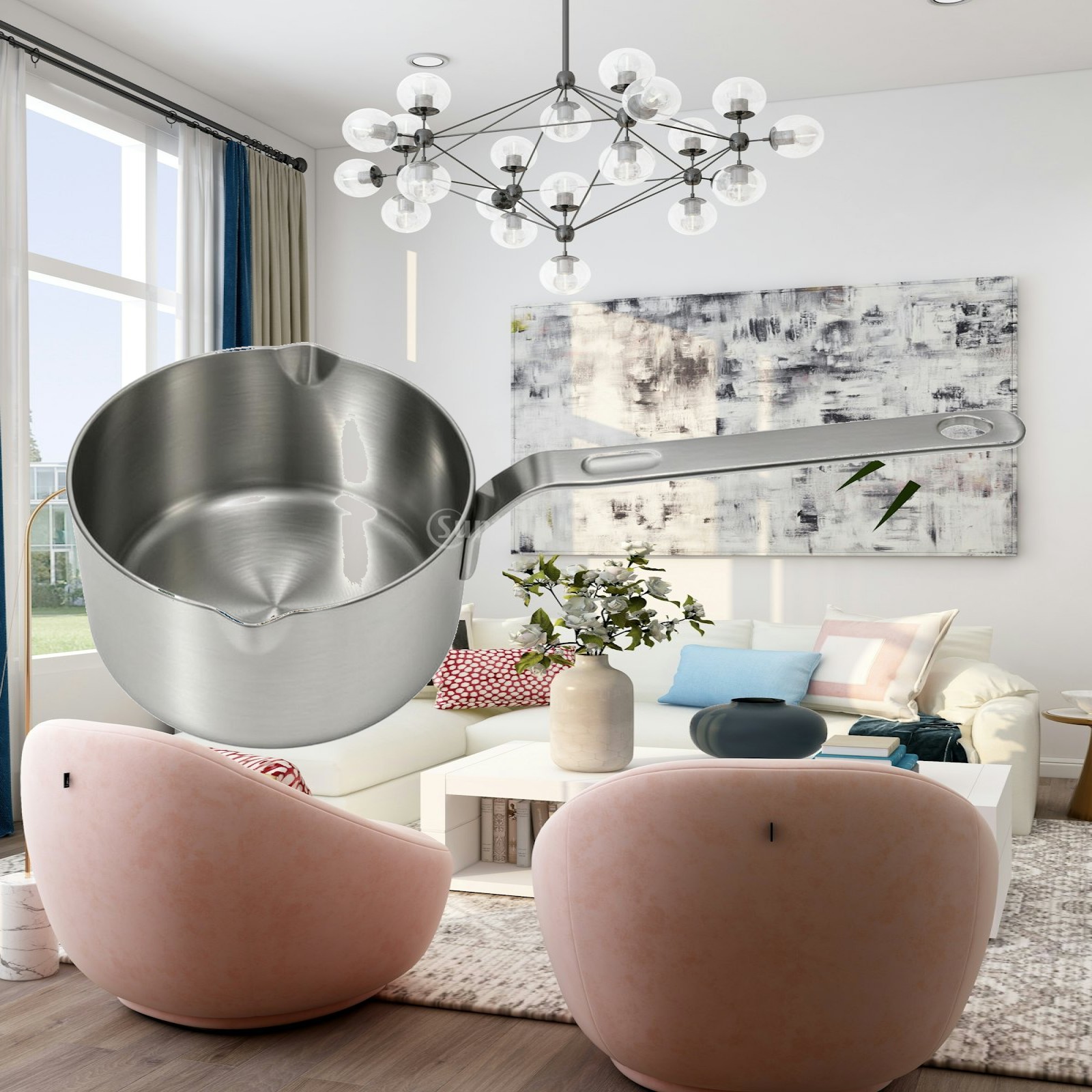 Pour Pot Aluminum - Petite casserole en acier inoxydable pour
