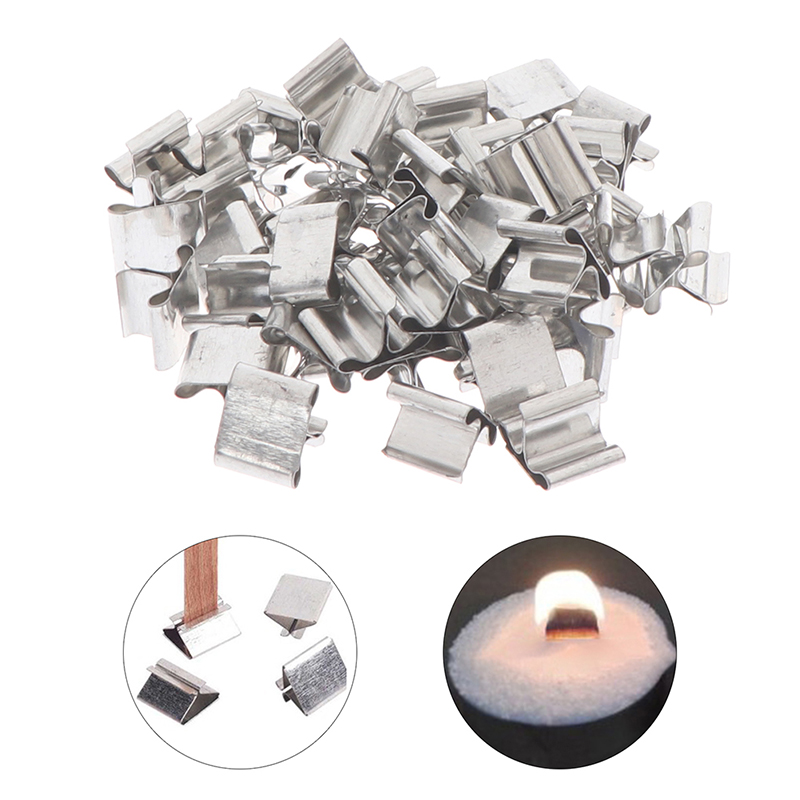 Candle Making Kit - 50 pièces de supports de mèches