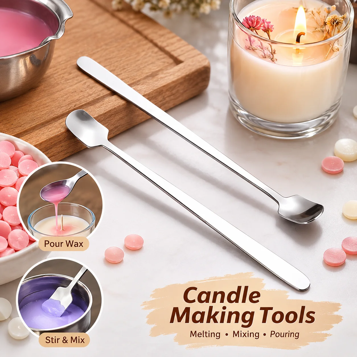 Ensemble de cuillères à bougie - Candle Making Kit Wholesale avis et prix