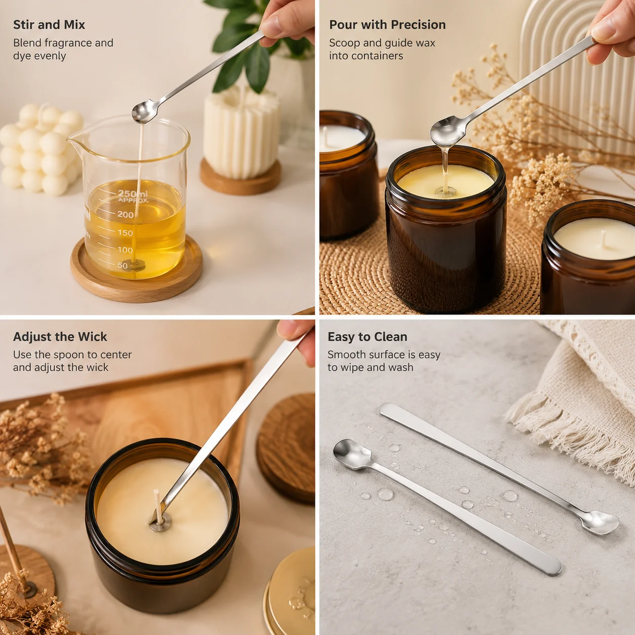 Ensemble de cuillères à bougie - Candle Making Kit Wholesale avis et prix