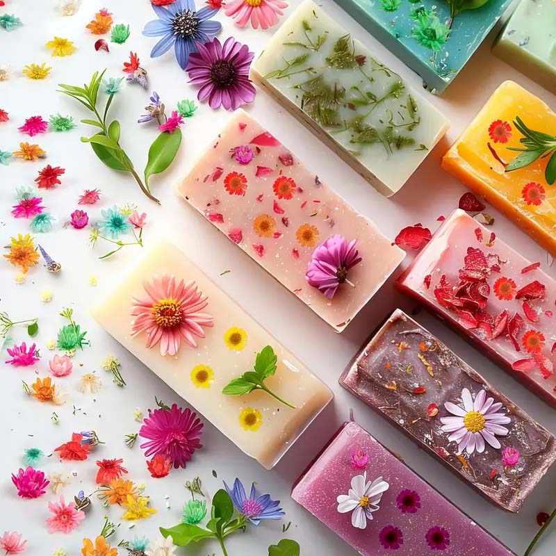 Fleur colorée mixte pour moula - Soy Wax Pillar Blend avis et prix