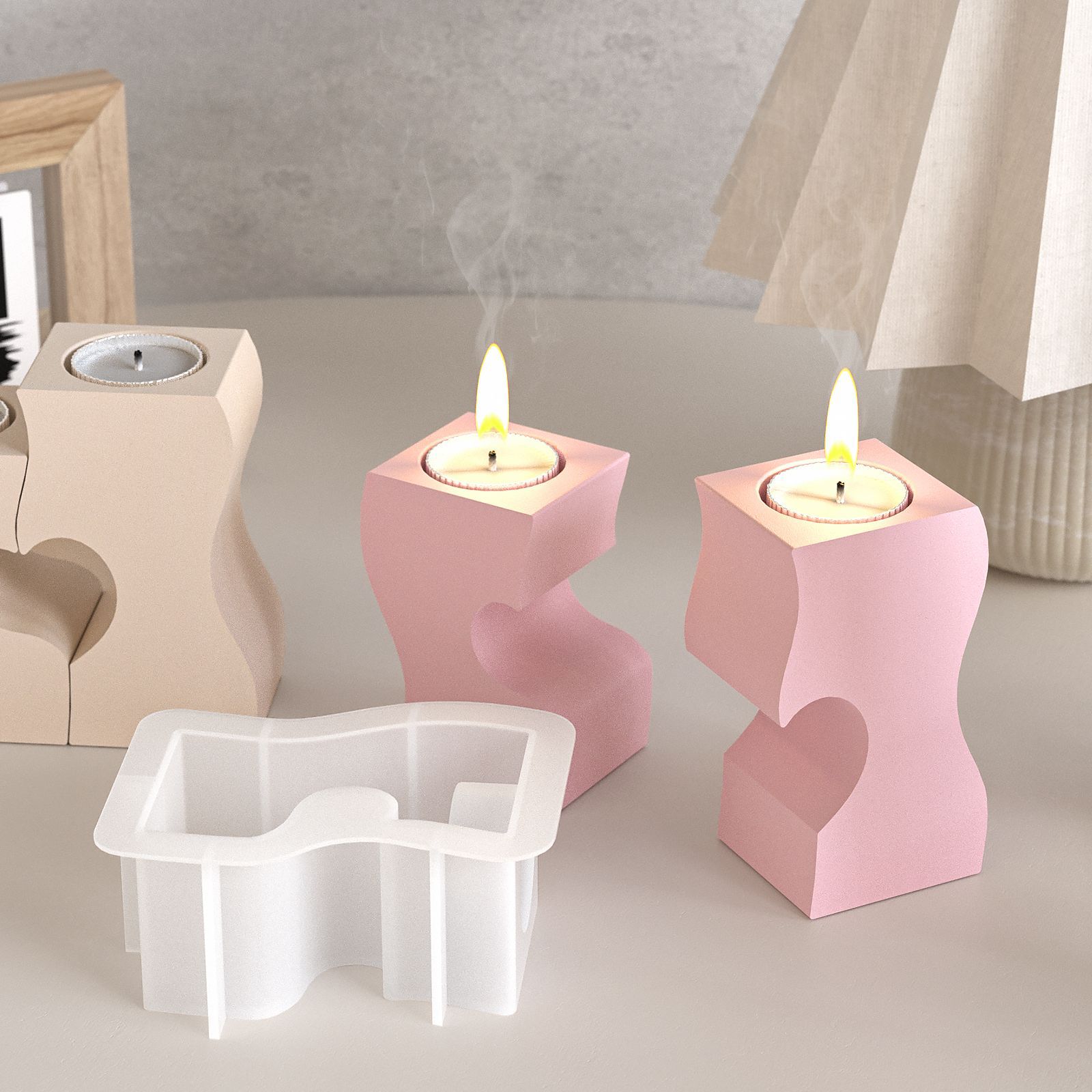 S coeur chandelier Silicone mo - Candle Making Supplies Wholesale avis et prix