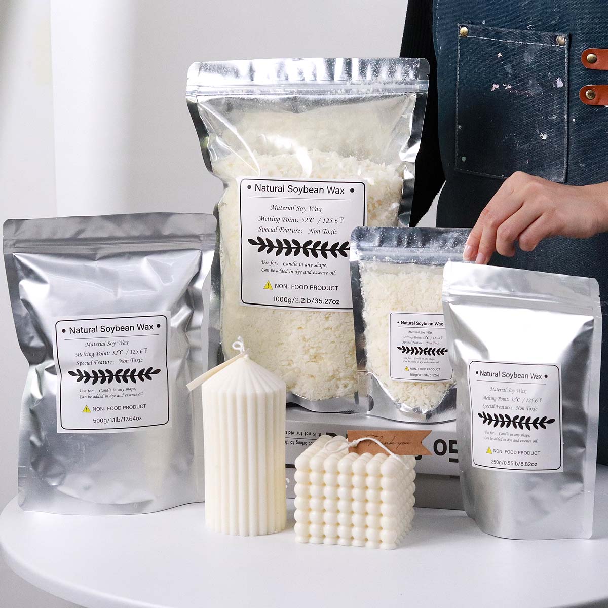 Flocons de cire de soja nature - Candle Making Kit avis et prix