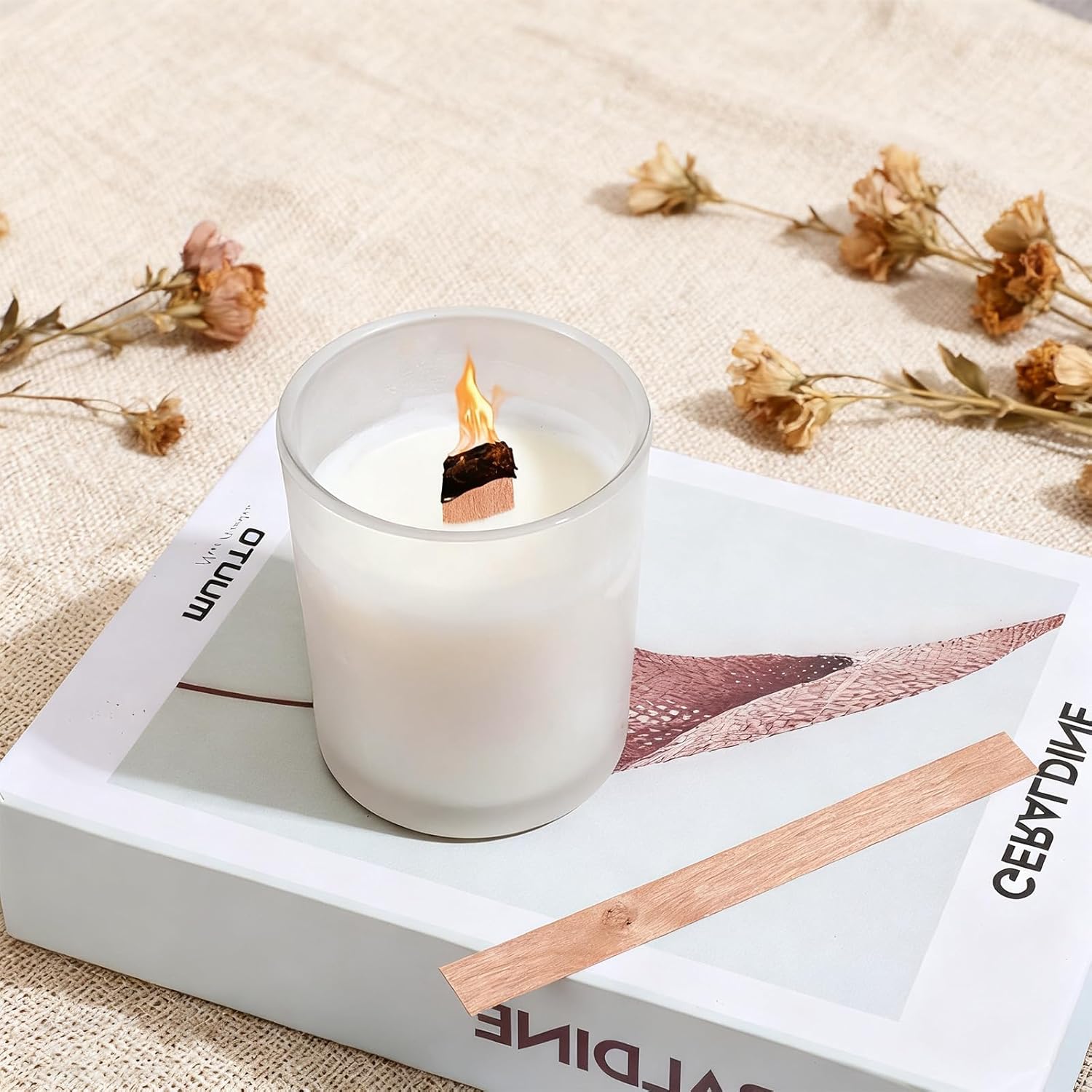 60 mèches en bois pour la fabr - Soy Wax Pillar Blend avis et prix